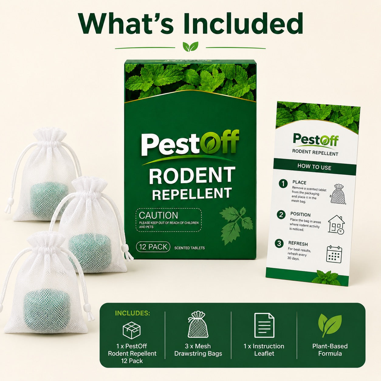 Natural Rodent Repellent Balls